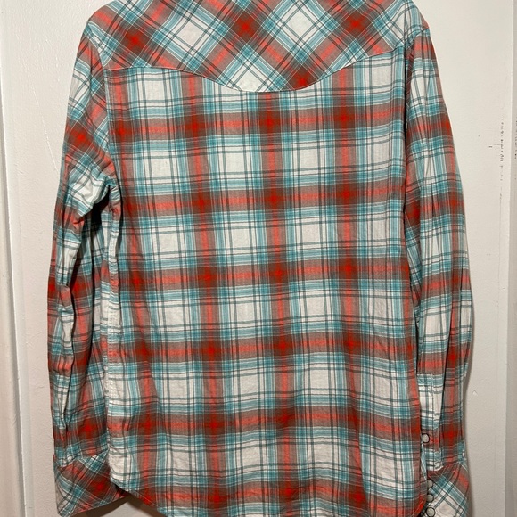 Tecovas Western Red and Blue Plaid Casual Shirt Size S - Picture 9 of 9